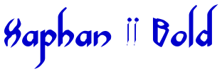 Xaphan II Bold الخط